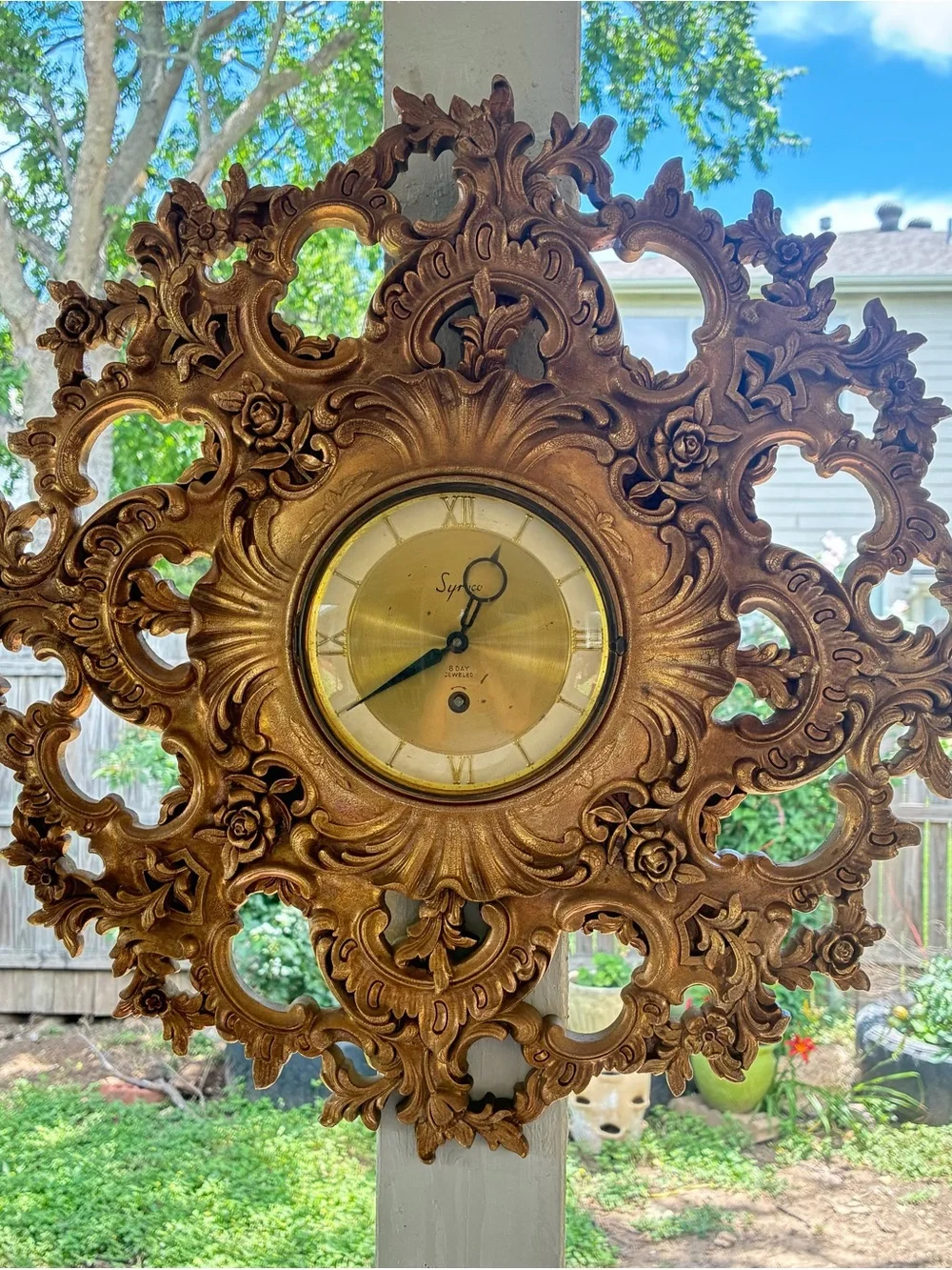 vintage wall clock for decoration only